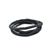 Tubo de protección de cable aislado elástico de cierre automático ondulado negro Manga de Correa tubular de envoltura trenzada sostenible