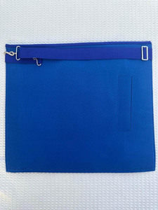 Tablier classique Regalia, design brodé, écologique, couture fine, finition lisse, sangle réglable, cuir d'agneau véritable/coton - Product Image 6