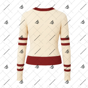 Delta Griega |   Sigma |   Ropa de la Hermandad Theta DST Lista para Enviar Suéter de Cuello Redondo Cárdigan Universitario - Product Image 2