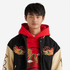 Chaqueta elegante de dragón de calle alta para hombre con cuello alto de diseño bordado para ropa informal de moda y trajes llamativos - Product Image 5