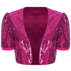 <b>Women</b> Sequin <b>Jacket</b> Shiny Sparkly Glitter Blazer Fashion Party Coat Stylish Outerwear <b>Evening</b> Clubwear Trendy Tops Wear - Product Image 1