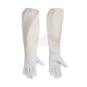 Soft Leather Beekeeping <b>Gloves</b> With Elastic Arm Closure Heavy Duty Beekeeping <b>Gloves</b> With Protective Gauntlet - Product Image 6