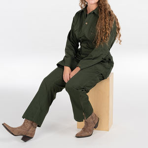 Overol de Trabajo de Manga Larga para Mujer de Alta Calidad, Resistente al Fuego, de Algodón, Transpirable, Ligero y con Función Antiestática - Product Image 6