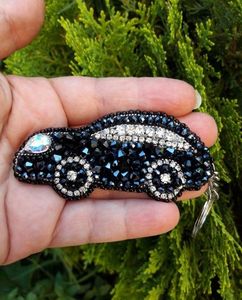 Abalorios de Moda Hechos a Mano con Cuentas de Semillas y Bordado Floral para Bolsos de Mujer, Adornos de Cuero para Bolsos - Product Image 5