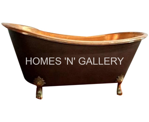 Bañeras de cobre hechas a mano de artículos de baño antiguos de nueva calidad de exportador indio a precios bajos - Product Image 3