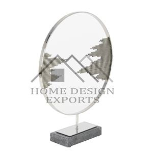 Escultura de mesa para sala de estar, escultura abstracta de mesa redonda de Metal hecha a mano para decoración de mesa, superventas - Product Image 2