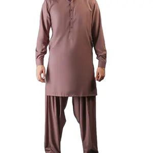 Etnische Charme Met Comfortabele Katoenen Designer Heren Shalwar Kameez Modieuze Kurta Shalwar Collectie