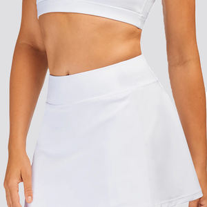 กระโปรงเทนนิสเอวสูงแบบปรับแต่งได้สำหรับเด็กผู้หญิงกระโปรงตาข่ายแบบแอคทีฟป้องกันรังสียูวีแห้งเร็วเป็นมิตรกับสิ่งแวดล้อม - Product Image 2