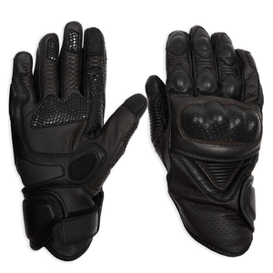 Biker Racing invierno negro cuero de vaca genuino impermeable transpirable de alta calidad Unisex guantes de moto carreras de motos - Product Image 1