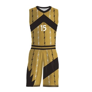 Conjunto de uniforme de fútbol juvenil personalizado de gran venta, kit de baloncesto de malla de secado rápido, característica impresa de talla grande a un precio atractivo - Product Image 3