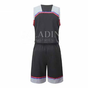 Uniforme de basket-ball sans manches respirant 100% polyester à séchage rapide et antibactérien avec nom d'équipe personnalisé - Design professionnel - Product Image 2