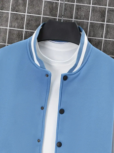 Chaqueta universitaria de plumón de lana Letterman University hecha a medida al por mayor chaquetas Chicago de tela de talla grande y alta calidad para hombre - Product Image 2