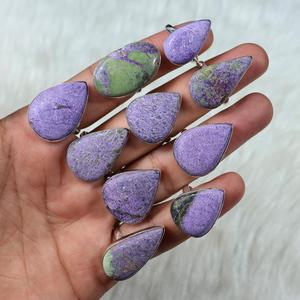 Anillo fino de mujer al por mayor increíble cabujón Stichtite púrpura en plata de ley 925 fabricantes de joyas de piedras preciosas - Product Image 1