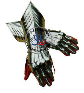 Gants d'armure médiévale en acier, armure de combat, paire fonctionnelle, SCA médiéval, Halloween, gants de combat prêts à l'emploi, costume - Product Image 1