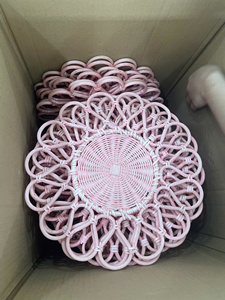 Handmade Rattan <b>Plate</b> for Dining Table Decor and Serving Use with OEM Service and Export Supply - Product Image 5