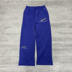 Pantaloni Larghi da <span class=keywords><strong>Uomo</strong></span> con Elastico in Vita Personalizzati, Jogger con Ricamo 3D e Stampa Serigrafica, Pantaloni Sportivi in Cotone P-171 - Product Image 1