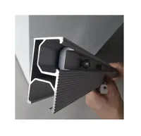 Profilés en aluminium de haute qualité série 6000, rail de fixation pour portes et fenêtres avec services de pliage, découpe et soudage