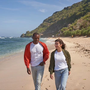 Chaqueta Cortavientos Ligera de Lana y Poliéster Ultifresh, Unisex, Informal, Impermeable, con Cremallera, de Secado Rápido, Ecológica, Lavada - Product Image 5