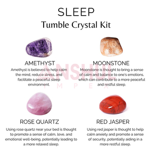 Piedras Naturales Premium Pulimentadas para Conexión con la Tierra, Set de Cristales Curativos, Kit de Cristales para la Intención de DORMIR, Promueve la Relajación, la Tranquilidad y la Bienestar - Product Image 6