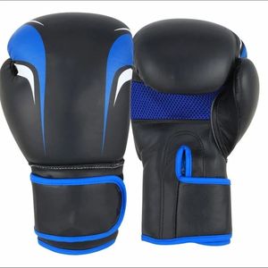 Guantes de Boxeo Profesionales de Cuero de Alta Calidad, Guantes de Entrenamiento con Correa de Muñeca de Gancho y Bucle, Logotipo Personalizado para Sparring y Trabajo con Saco - Product Image 2