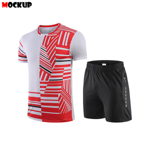 Ensemble de vêtements de tennis pour hommes et femmes de haute qualité, sans manches et à manches courtes, vêtements de sport à séchage rapide, logo personnalisé, vente en gros - Product Image 4