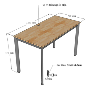 Escritorio Ovalado de Diseño Minimalista Concept HBOV004, 120x70cm, Requiere Ensamblaje - Product Image 6