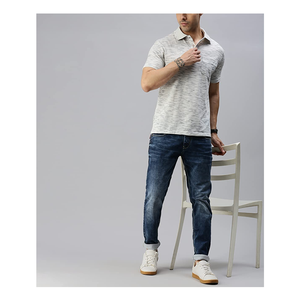 Tela de Poliéster y Algodón de Alta Calidad para Camisas de Hombre, Manga Corta, Logotipo Personalizado, Impresión Digital Sólida, Estilo Tejido - Product Image 6