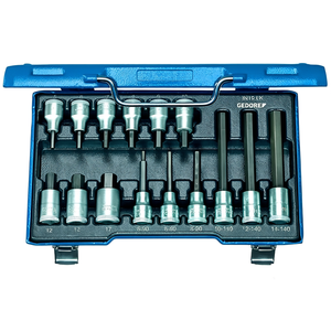 Gedore 1/2'' <b>Socket</b> Set for Metric In-Hex <b>Screws</b> 15-Piece Bit <b>Socket</b> Kit - Product Image 3