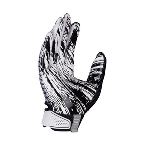 Gants de football américain noirs ultra-collants légers et pratiques Gants de football américain de couleur personnalisée pour jeunes adultes - Product Image 6