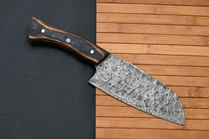 Juego de Cuchillos de Chef OEM al por Mayor, Cuchilla de Acero de Damasco Hecha a Mano de Alta Calidad, Borde Dentado, Cuchilla de Cambio Rápido, Industrial - Product Image 4