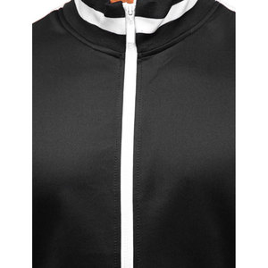 Chándal de Terciopelo para Hombre, Negro, Bordado, con Cremallera, Capucha, Liso, Teñido, Ecológico - Product Image 5