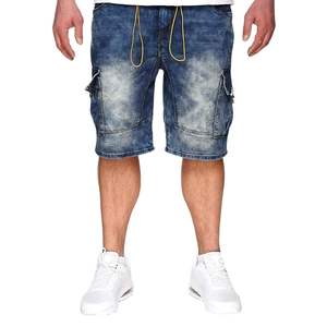 Men Distressed <b>Ripped</b> <b>High</b> <b>Waist</b> Casual Stretch Fit Cotton Vintage Summer Stylish Breathable Comfortable <b>Denim</b> <b>Shorts</b> - Product Image 4
