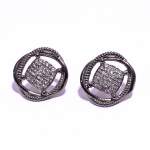 ต่างหูเงินแท้ 925 ประดับเพชรซิคอน สไตล์โบฮีเมียน สีขาว ดีไซน์เรียบหรู ระยิบระยับ เหมาะเป็นของขวัญหมั้น สำหรับผู้หญิงและผู้ชาย ใช้ในงานแต่งงาน - Product Image 1