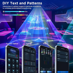 Newfeel lampu panggung animasi disko, 3W 5W Laser kubus warna penuh animasi IP20 aplikasi ponsel pengontrol untuk pesta pernikahan bar KTV - Product Image 4