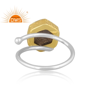 Best Quality Fine Sterling Silver Natural <b>Labradorite</b> Gemstone Stackable <b>Ring</b> Custom Jewelry For Women Gift For Her - Product Image 4