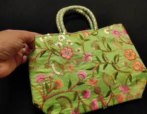 Lo último indio hecho a mano elegante bordado hermoso elefante bolsa Potlis bolsas de joyería bolsas con cordón bolsos para regalos - Product Image 2