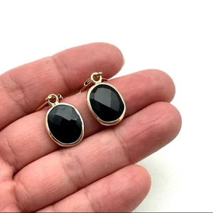 925 Sterling Silver Black <b>Onyx</b> Gemstone <b>Earrings</b> Jewelry Handmade Silver Boho Style <b>Earrings</b> Jewelry For Women Wedding Gift For - Product Image 1