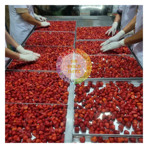 Fraises entières séchées sous vide, 100% naturelles, FD, en vrac, lyophilisées, prêtes à consommer, pour bonbons - CARYLN - Product Image 1