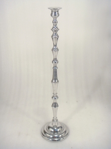 Centerpiece Set of 2 <b>Silver</b> Aluminium Candle Holder for Home Decor - Product Image 5
