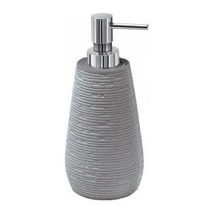 Support pour distributeur de savon Gedy GEMINI gris béton (9,3x8,8x20cm) pour savons liquides - Product Image 1