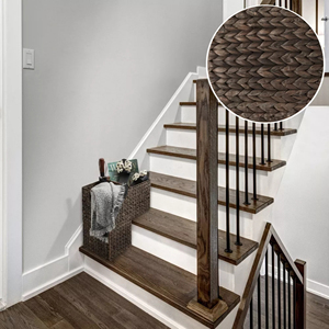 Vintage <b>Stair</b> <b>Baskets</b> with Handles, Black Water Hyacinth Step <b>Baskets</b>, Natural Eco-friendly Step <b>Basket</b> <b>for</b> Home Decor - Product Image 6