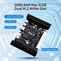 Mini PC CWWK F11 Firewall N150 con 6 puertos LAN 2.5GbE i226V, AES-NI, DDR5, 2x NVMe, dispositivo micro router OPNsense sin ventilador, hardware pfSense.
