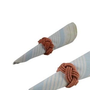 Anneaux de serviette en bambou de meilleure qualité Décoration de table de mariage classique pour les fêtes et les restaurants Porte-serviettes à la mode stocké - Product Image 4