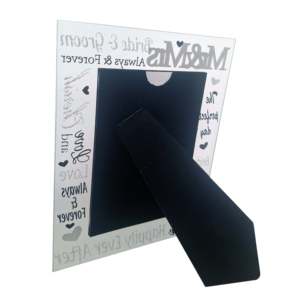 คุณและคุณนาย กรอบรูปแก้วตกแต่งงานแต่งงาน ขนาด 10 x 15 ซม. - Product Image 2