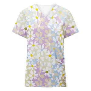 Ensemble de gommage d'infirmière médicale personnalisé de qualité Uniforme de survêtement en jersey à la mode pour les hôpitaux Tissu de qualité - Product Image 3