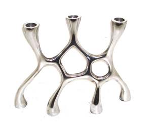 Fournitures d'usine pour décor de Festival de Noël bougeoirs en aluminium Table polyvalente Accent décoratif pour la maison - Product Image 2