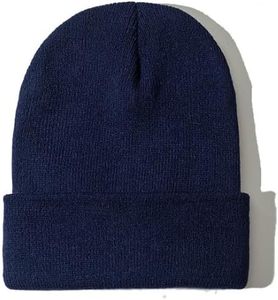 Gorro de invierno de lana unisex moderno, gorro grueso y acogedor con tela elástica, perfecto para ropa informal y estilo de clima frío - Product Image 5