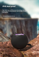 Altavoces Inalámbricos Portátiles TG337 con Audio 360, RGB, Resistentes al Agua, con Correa, Coloridos, Sonido Estéreo 3D, Batería, Altavoz Potente