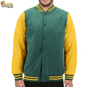 แจ็คเก็ตเบสบอลพิมพ์ลายโลโก้ที่กำหนดเองเสื้อแจ็คเก็ตแนวสตรีทเสื้อกีฬาลำลองตัวยาวแบบเรียบง่ายปกตั้งเคลือบแบบบาง - Product Image 3