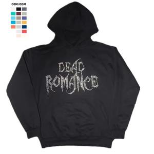 Rhinestone Hoodie Streetwear Oversized Hip Hop Hoodie Hombres Graffiti Print Zip Up Hoodies - Product Image 4